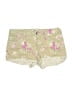 L.e.i. Floral Gold Shorts Size 9 - photo 1