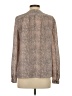 Ann Taylor LOFT 100% Polyester Animal Print Brown Long Sleeve Blouse Size S - photo 2