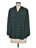 Ann Taylor LOFT 100% Polyester Green 3/4 Sleeve Blouse Size S - photo 1