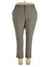 Ava & Viv Plaid Brown Casual Pants Size 22 - photo 1