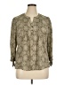 Westport 100% Polyester Tan 3/4 Sleeve Blouse Size XL - photo 1