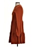 Shein Solid Brown Casual Dress Size S - photo 5