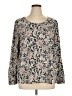 Ann Taylor LOFT 100% Polyester Gray Long Sleeve Blouse Size XL - photo 1