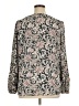 Ann Taylor LOFT 100% Polyester Gray Long Sleeve Blouse Size XL - photo 2