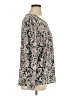 Ann Taylor LOFT 100% Polyester Gray Long Sleeve Blouse Size XL - photo 4