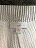 J.Jill 100% Cotton Chevron-herringbone Silver Shorts Size 2X - photo 3
