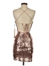Alyce 100% Polyester Metallic Brown Cocktail Dress Size 000 - photo 2