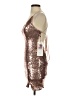 Alyce 100% Polyester Metallic Brown Cocktail Dress Size 000 - photo 5