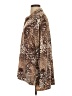 H By Halston Animal Print Brown Long Sleeve Blouse Size M - photo 5