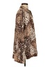 H By Halston Animal Print Brown Long Sleeve Blouse Size M - photo 4