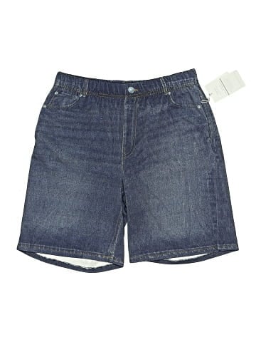 Ecru Denim Shorts (view 1)