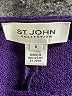 St. John Collection Purple Wool Cardigan Size 6 - photo 7