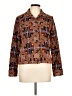 Waverly Grey 100% Polyester Print Brown Jacket Size L - photo 1