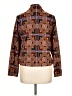 Waverly Grey 100% Polyester Print Brown Jacket Size L - photo 2