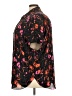 Sejour 100% Polyester Floral Black Short Sleeve Blouse Size 2X - photo 5