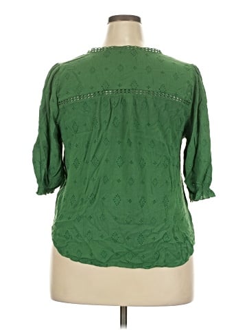 Democracy 3/4 Sleeve Blouse (view 2)