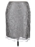 J.Crew Factory Store Metallic Silver Formal Skirt Size 14 - photo 1