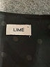 Lime 100% Polyester Polka Dots Black Cocktail Dress Size M - photo 4