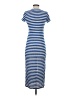 MNG Stripes Blue Casual Dress Size 2 - photo 2