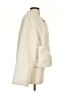 Zara 100% Polyester Ivory Faux Fur Jacket Size S - photo 4