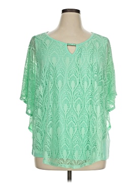 Jm Collection Short Sleeve Blouse