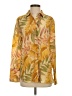 Cos 100% Silk Tropical Yellow Long Sleeve Silk Top Size EU 34 / US 4 - photo 1