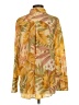 Cos 100% Silk Tropical Yellow Long Sleeve Silk Top Size EU 34 / US 4 - photo 2