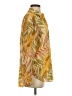 Cos 100% Silk Tropical Yellow Long Sleeve Silk Top Size EU 34 / US 4 - photo 4
