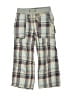 Mini Boden 100% Cotton Plaid Gray Cargo Pants Size 5 - photo 1