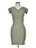 No Comment Solid Gray Casual Dress Size L - photo 1