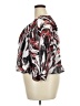 Avenue 100% Polyester Red 3/4 Sleeve Blouse Size 14 Plus - photo 5