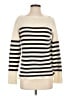 J.Crew Collection 100% Cashmere Stripes Ivory Cashmere Pullover Sweater Size S - photo 1
