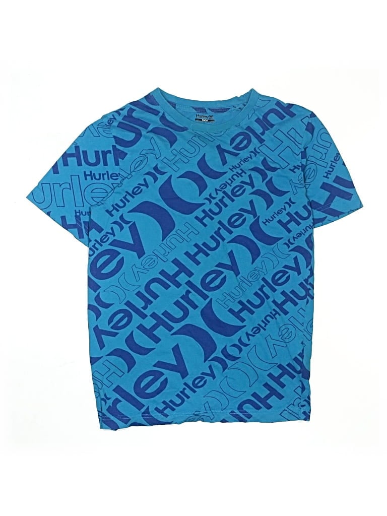 Pre-owned Hurley Kids'  Short Sleeve T-shirt In Blue