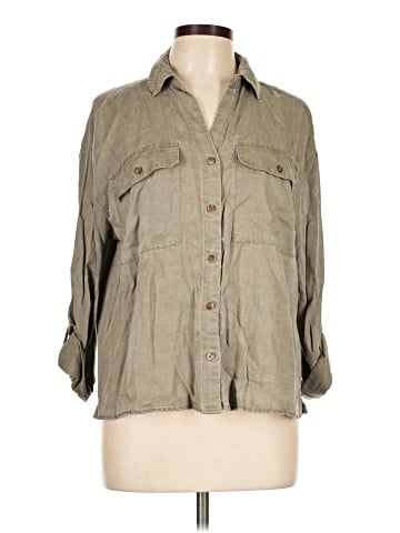 Jane and Delancey 3/4 Sleeve Button-Down Shirt (view 1)
