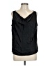 St. John Black Sleeveless Silk Top Size L - photo 1
