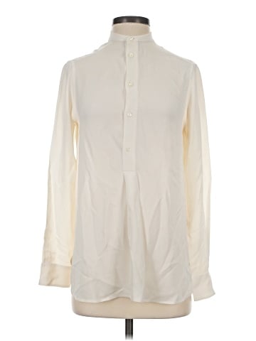 Polo by Ralph Lauren Long Sleeve Silk Top (view 1)
