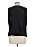 St. John Black Sleeveless Silk Top Size L - photo 2