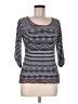 Sno Skins Blue 3/4 Sleeve Top Size M - photo 1