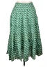 Max Studio 100% Rayon Paisley Green Casual Skirt Size XL - photo 1