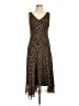 Evan Picone 100% Polyester Paisley Brown Cocktail Dress Size 12 - photo 1