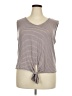 Wilde Brown Sleeveless T-Shirt Size 3X - photo 1