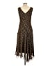 Evan Picone 100% Polyester Paisley Brown Cocktail Dress Size 12 - photo 2