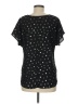 West Kei 100% Polyester Stars Black Short Sleeve Blouse Size M - photo 2