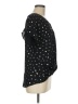West Kei 100% Polyester Stars Black Short Sleeve Blouse Size M - photo 4
