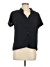 George Black Blue Short Sleeve Blouse Size M - photo 1