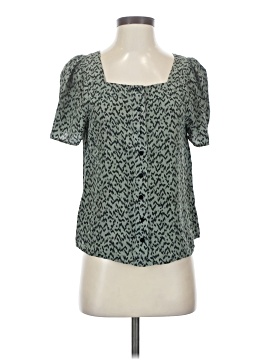 Amour Vert Short Sleeve Silk Top