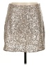 Banana Republic 100% Polyester Metallic Silver Formal Skirt Size 6 - photo 1