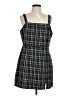 Francesca's 100% Polyester Tweed Black Casual Dress Size L - photo 1