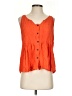 Maeve 100% Rayon Orange Sleeveless Blouse Size 4 - photo 1