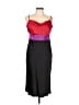 Express Color Block Red Burgundy Cocktail Dress Size L - photo 1